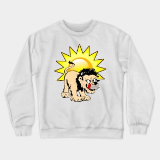 lion with out tongue Crewneck Sweatshirt